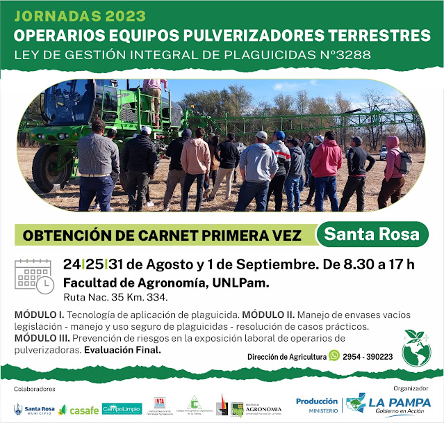 Jornada Para Operarios De Equipos Pulverizadores