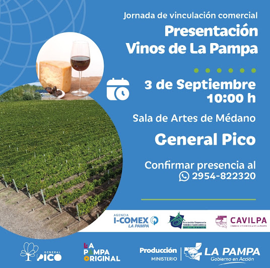 Convocatoria para Encuentro de Vinculación Comercial: Presentación de Vinos de La Pampa